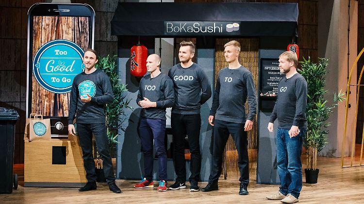 Die Jungs von "Too Good To Go" - auch ihr Projekt war zu gut, um sie einfach ohne Deal ziehen zu lassen.