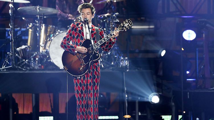 Harry Styles bei einem Auftritt - nicht in Berlin, sondern beim iHeartRadio Music Festival.