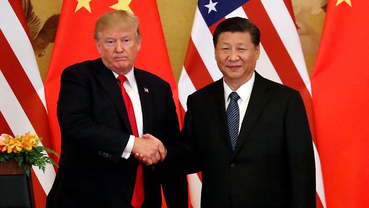 Donald Trump und Xi Jinping in Peking.