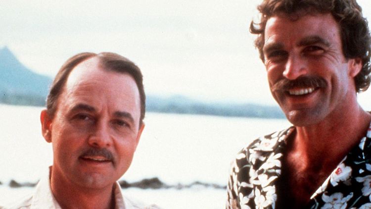 John Hillerman (li.) und Tom Selleck