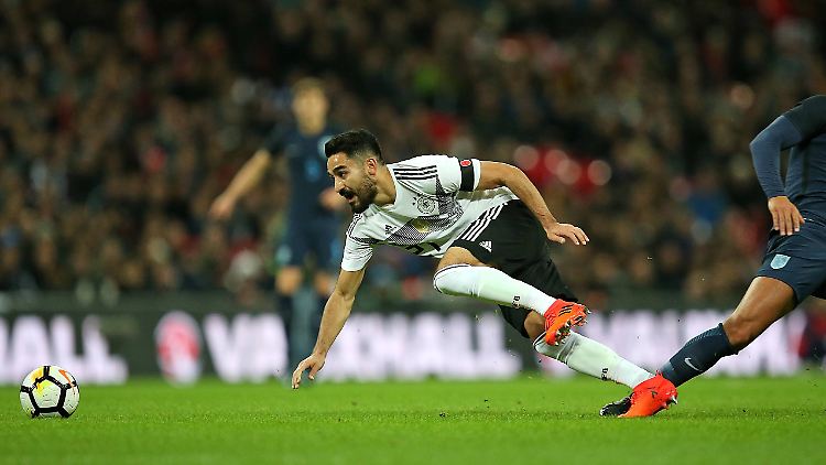 Nach 360 Tagen Abstinenz wieder im DFB-Dress auf dem Platz: Ilkay Gündogan