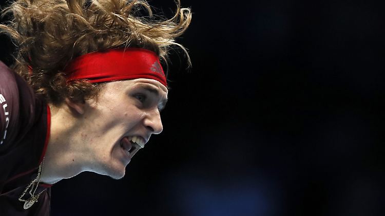 Alexander Zverev in Aktion ...
