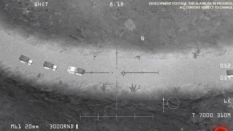 Szene aus dem Trailer für das Handy-Spiel "AC-130 Gunship Simulator: Special Ops Squadron".