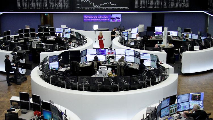 Blick in den Frankfurter Handelssaal: Der Dax zur Wochenmitte.