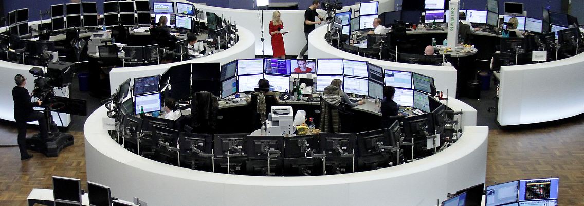 Blick in den Frankfurter Handelssaal: Der Dax zur Wochenmitte.