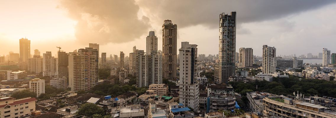 Indiens Industrie- und Finanzzentrum Mumbai.