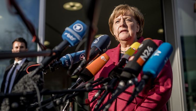 Zuversichtlich: Kanzlerin Merkel.