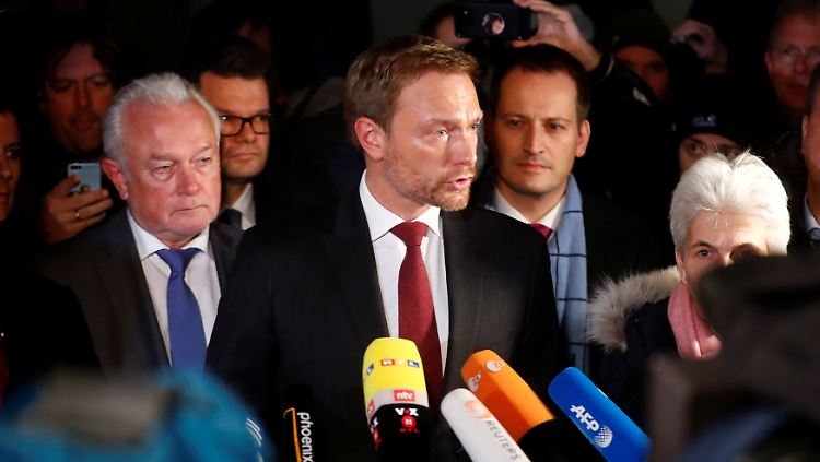 Christian Lindner erklärt den FDP-Ausstieg aus den Jamaika-Verhandlungen.