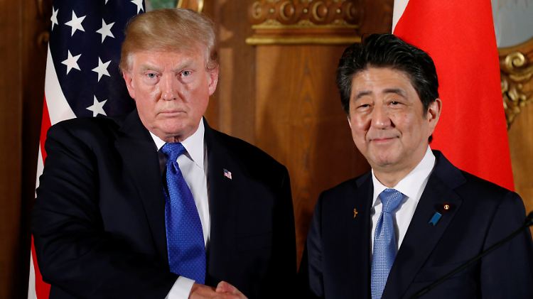 Donald Trumo und Shinzo Abe: im Nordkorea-Konflikt auf einer Wellenlänge.