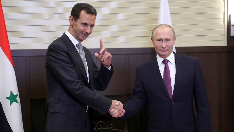 Syriens Präsident Baschar al-Assad traf Wladimir Putin im russischen Badeort Sotschi.