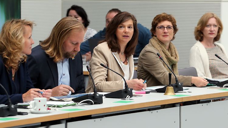 Mitglieder der Grünen-Fraktion (v.l.): Steffi Lemke, Anton Hofreiter, Katrin Göring-Eckardt, Britta Hasselmann und Kerstin Andreae.