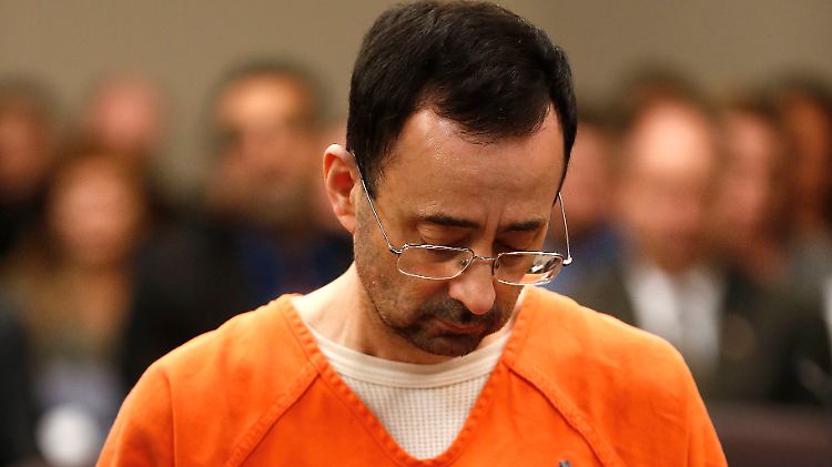 Nassar während des Prozesses.