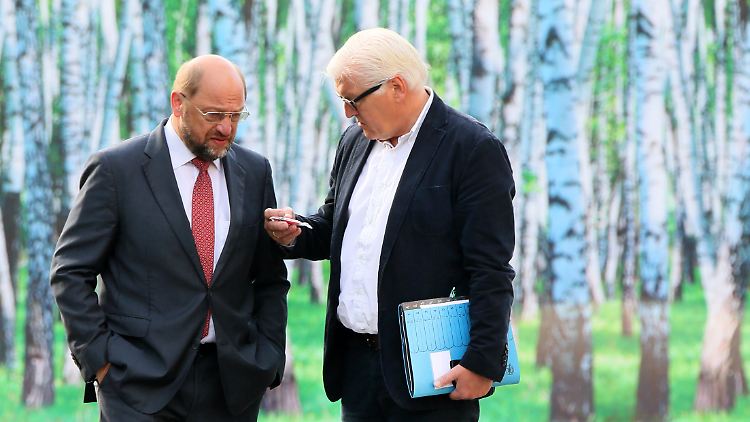 Man kennt sich: Bundespräsident Steinmeier (r.) empfängt heute Martin Schulz (hier im Jahr 2014).
