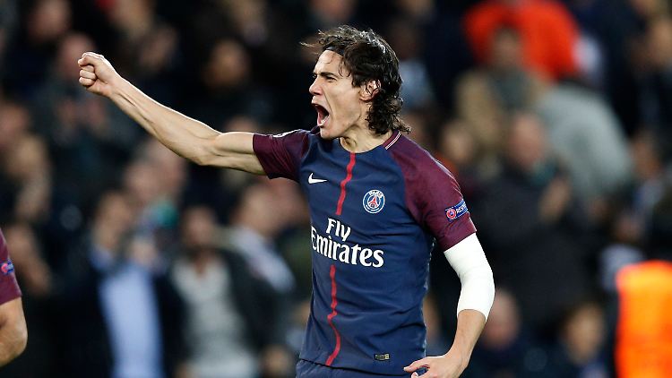 Edinson Cavani gönnte sich beim Schützenfest gegen Celtic zwei Tore.