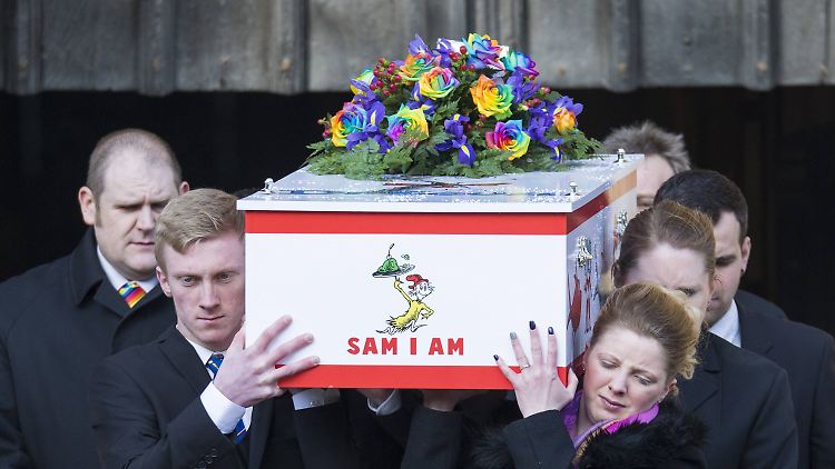 Am 13. Februar wurde Katie beerdigt - das ganze Land nahm Anteil.