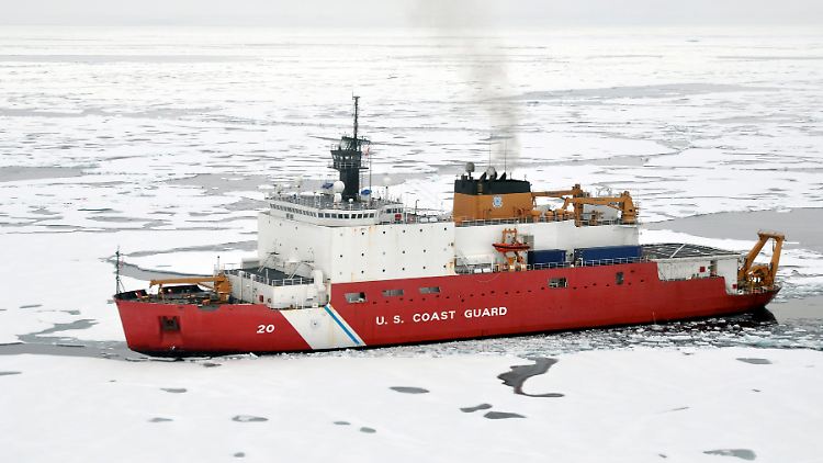 Die "USS Polar Star" ist einer von zwei Eisbrechern der USA, die in die Arktis vordringen können.