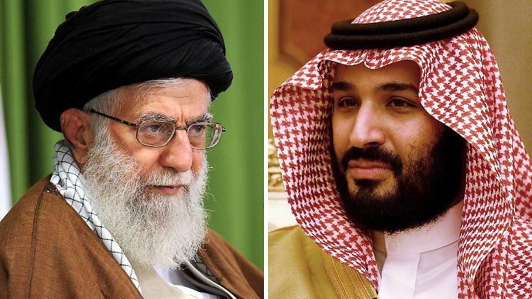 Irans obersten Führer Ajatollah Ali Chamenei (l.) ist in den Augen von Mohammed bin Salman al-Saud ein Diktator.