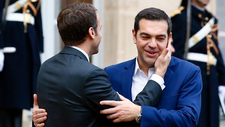 Alexis Tsipras respektiert die Ansichten von Emmanuel Macron.