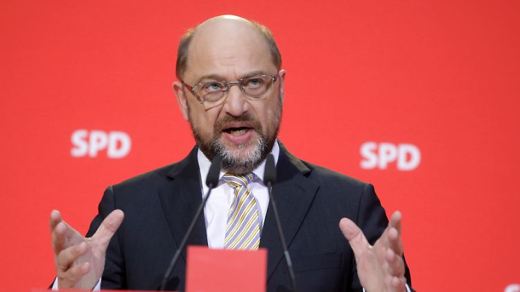 SPD-Chef Martin Schulz betont: "Es ist an der Union auf uns zu zukommen."