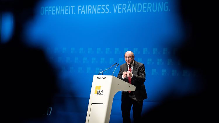 Die Ziele der Arbeitgeber teilt Martin Schulz: Offenheit, Fairness und vor allem Veränderung.