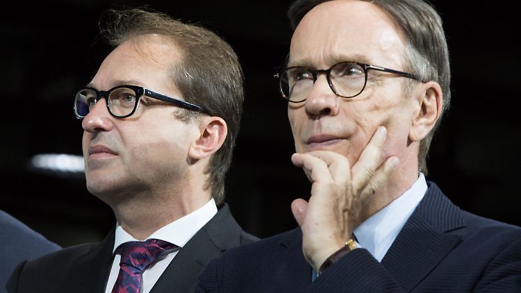 Wissmann (r.) erfüllt seinen Vertrag als Präsident des Automobilverbandes noch bis 2018.