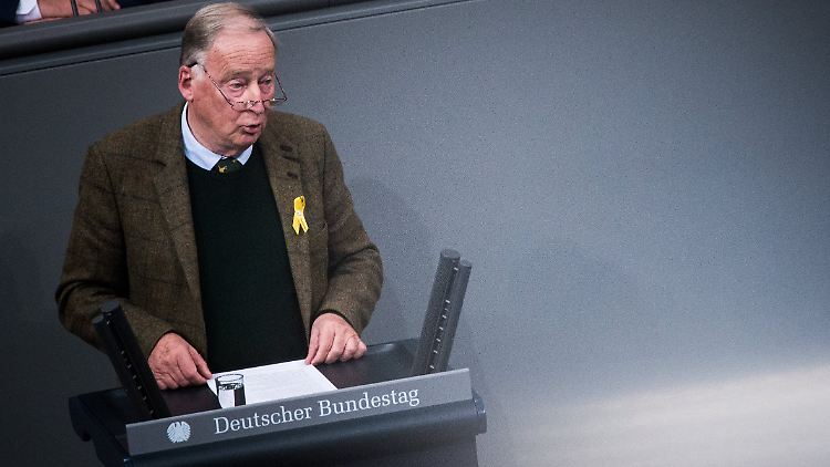 Alexander Gauland sitzt für die AfD im Deutschen Bundestag.