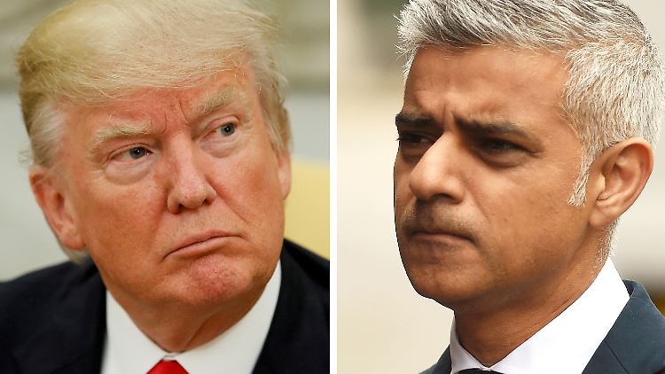 Donald Trump und Sadiq Khan sind seit dem Terroranschlag auf der London Bridge keine Freunde mehr.
