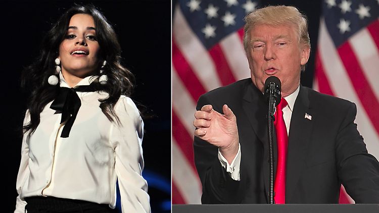 Vermutlich nicht unbedingt auf einer Wellenlänge: Camila Cabello und Donald Trump.