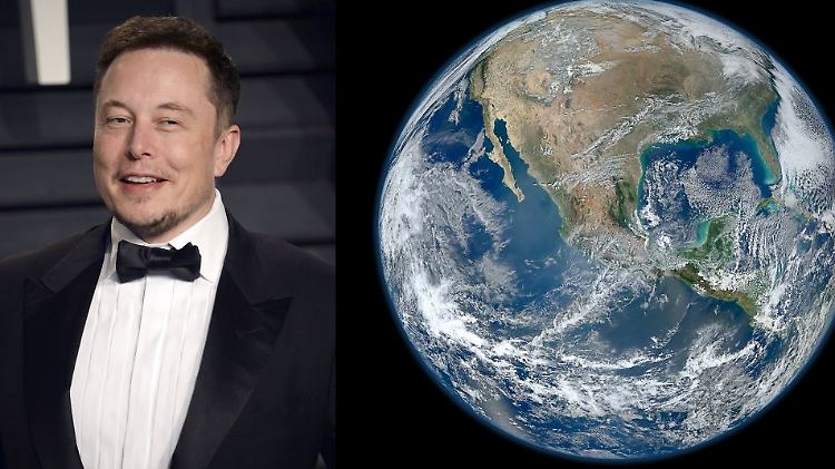 Die Erde soll flach, der Mars aber rund sein, bekommt Elon Musk zu hören.