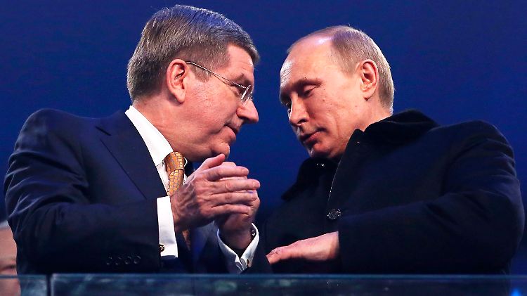Sotschi 2014: Thomas Bach und Wladimir Putin.