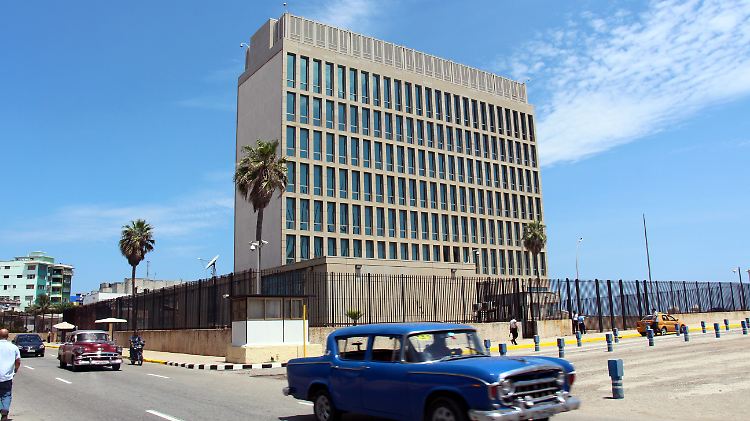 Die US-Botschaft in Havanna.