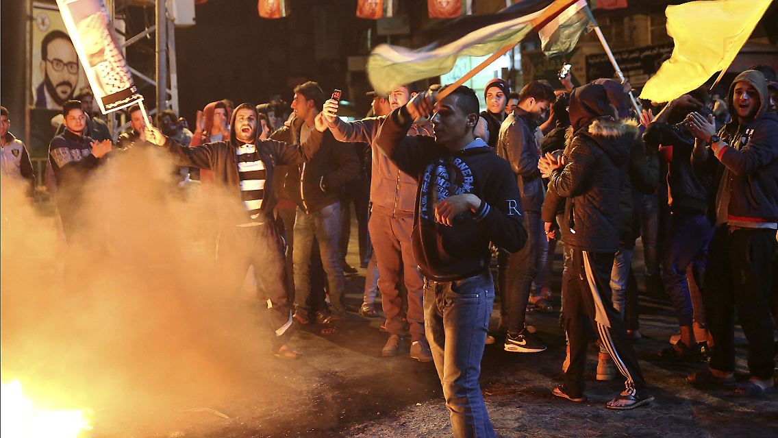 Bereits am Mittwochabend ging viele Menschen im Gaza-Streifen auf die Straßen, um zu protestieren.