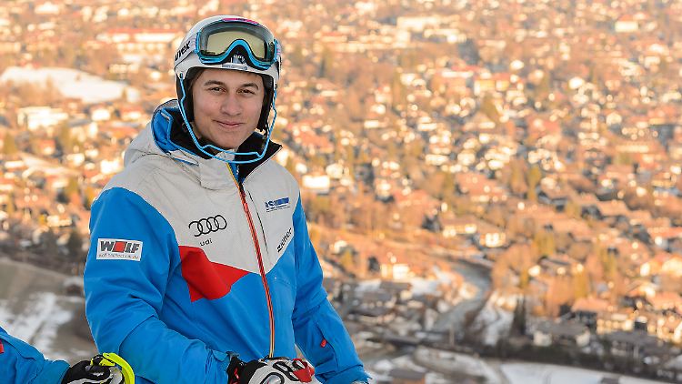 Max Burkhart war in Lake Louise für ein US-College am Start.