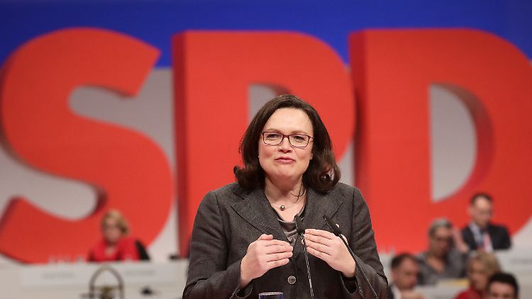 Bittet um Vertrauen: SPD-Fraktionschefin Andrea Nahles.