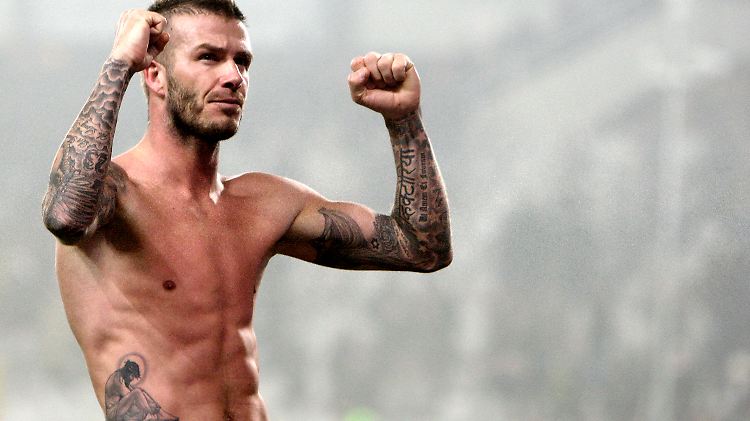 David Beckham ist Fußballer, versteht seinen Körper aber als Kunstwerk.