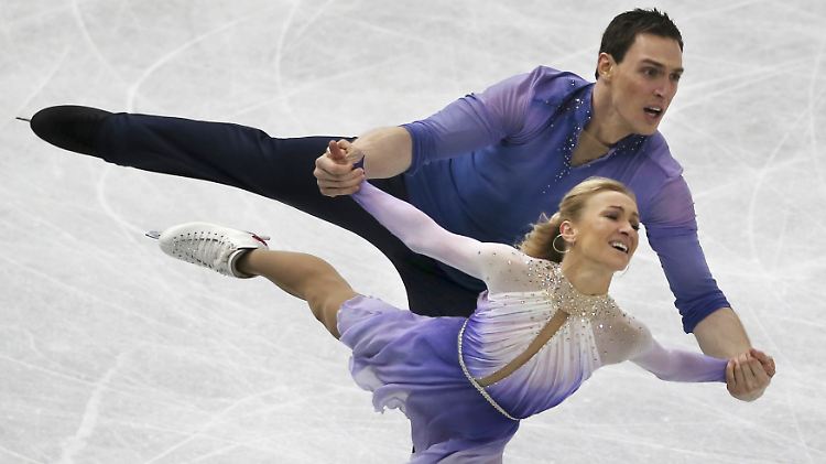 Nahezu makellose Kür: Aljona Savchenko und Bruno Massot.