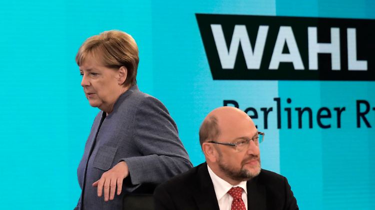 Die Parteichefs Merkel und Schulz sitzen bald wieder an einem Tisch. Ob sie sich einigen werden, ist unklar.
