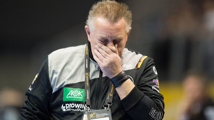 Verzweifelt nach dem frühen WM-Aus: Michael Biegler.