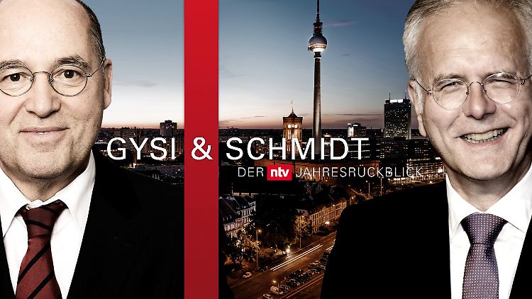 Am 26. Dezember blicken Politiker Gregor Gysi und Entertainer Harald Schmidt bei einer gemeinsam TV-Sendung auf n-tv auf das Jahr 2017 zurück.
