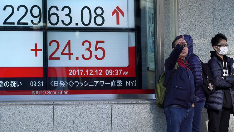 Immerhin: Die Trendpfeile zeigen in Tokio nach oben.