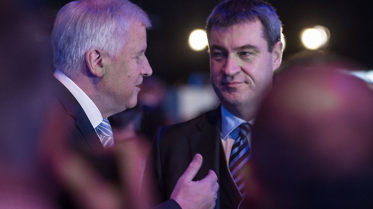 Horst Seehofer und Markus Söder wollen sich die Aufgaben in der CSU künftig teilen.