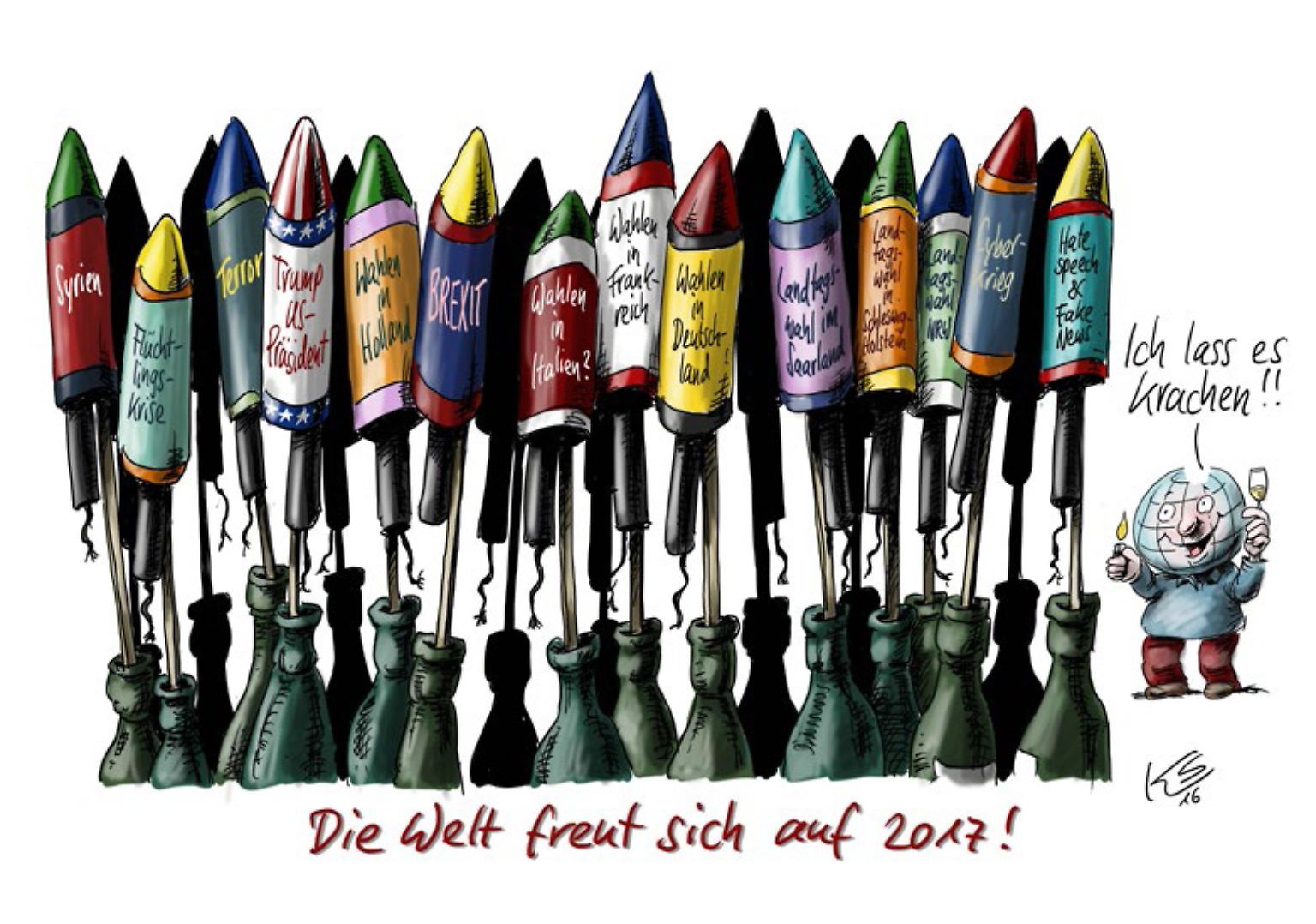 Das Jahr 2017 hatte so manchen Pfeil im Köcher. Und jetzt ist es  Geschichte.