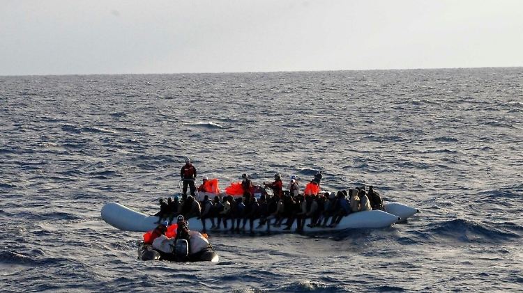 Flüchtlinge im Mittelmeer.