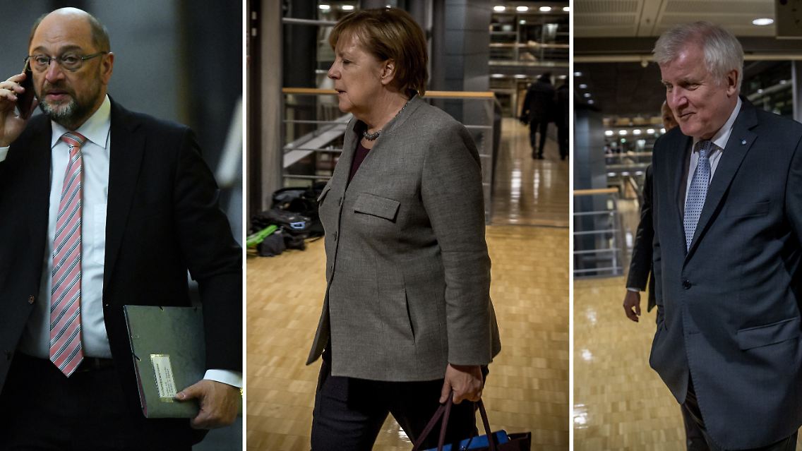 Die Partei- und Fraktionschefs von CDU, CSU und SPD treffen sich, um mögliche Sondieungsgespräche vorzubereiten.