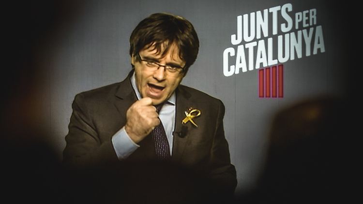 "Zusammen für Katalonien" ist das Motto Puigdemonts. Er will tatsächlich Regionalpräsident bleiben.