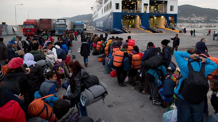 Flüchtlinge auf der Insel Lesbos. In Griechenland kommen besonders viele Flüchtlinge an.