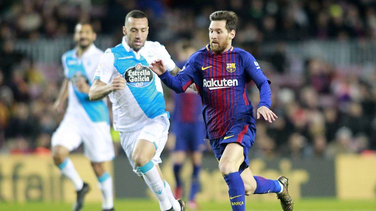Barca-Star Messi hat einen gebrauchten Tag: kein Tor, Elfmeter verschossen.
