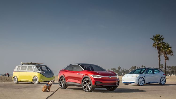 Drei Stromer von VW sollen den Ton für die Zukunft angeben.