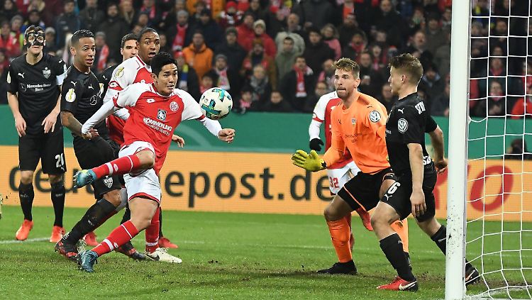 Der 1:1-Ausgleich für Mainz durch Torschütze Yoshinori Muto.