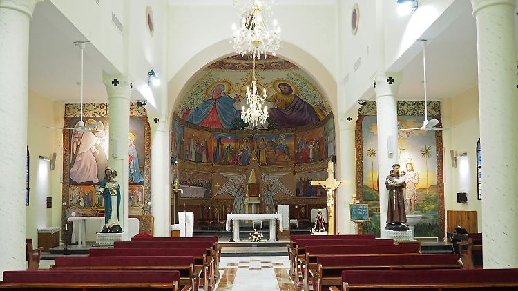Die Kirche in Gaza ist fast immer leer - rund 30 Gläubige kommen regelmäßig zur Messe. Für Weihnachten hofft man auf mehr Besucher.